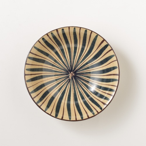 楽天市場 瀬戸焼 小春花窯 麦藁手 大平鉢 青 瀬戸焼 小春花窯 みんげい おくむら