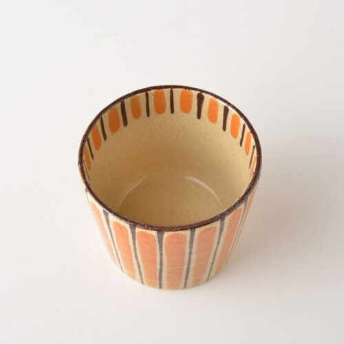 楽天市場 瀬戸焼 小春花窯 麦藁手 そば猪口 橙 瀬戸焼 小春花窯 みんげい おくむら