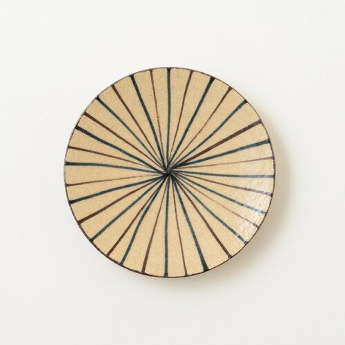 楽天市場 瀬戸焼 小春花窯 麦藁手 六寸皿 青 瀬戸焼 小春花窯 みんげい おくむら