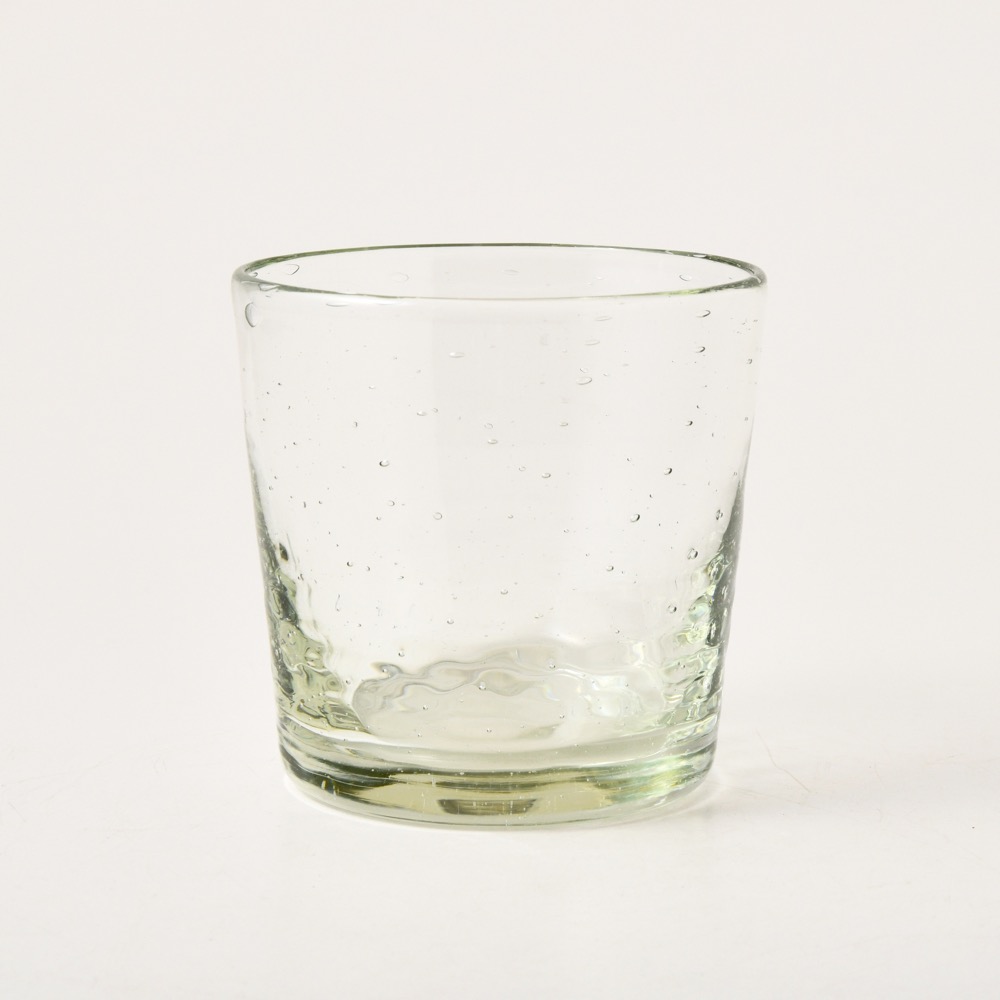 楽天市場 ガラス工房清天 底色気泡ロックグラス クリア みんげい おくむら