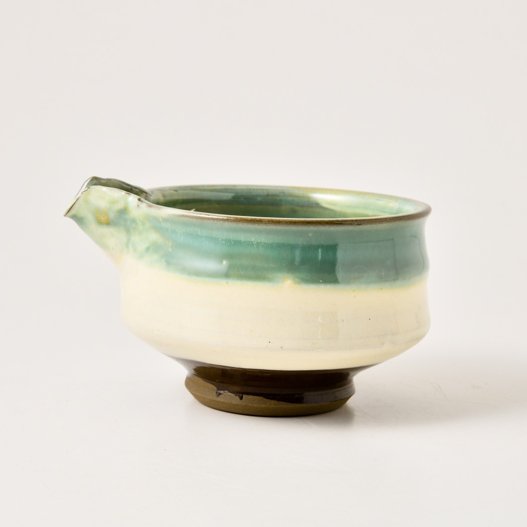 小鹿田焼 坂本浩二窯 四分厘片口 青み Daemlu Cl