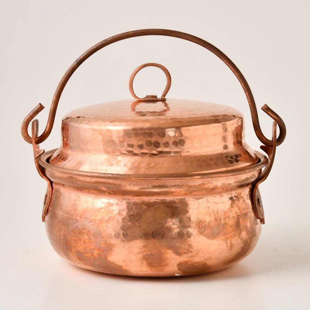 中国 雲南 銅米炊き鍋 差しわたし17糎 ご飯鍋-キッチン用品・食器・調理器具