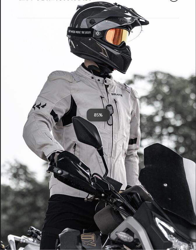 男女兼用バイクジャケットメンズ メッシュジャケット ライディングジャケット メッシュ プロテクター レーシングジャケット バイクウェア 春夏秋 通気 ブラック XLサイズお洒落ファションカッコイイ