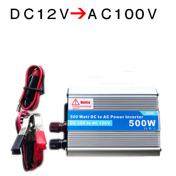 楽天市場 車載インバーター 500w 12v 100v 擬似正弦波 車インバーター 電源 車用インバーター Dc12 Ac100 銘洋ショップ