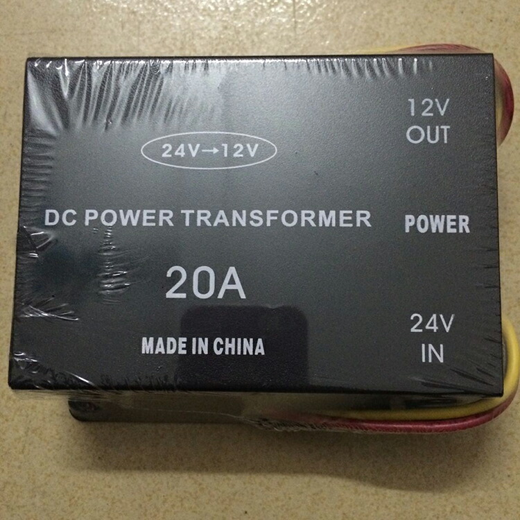 DC-DC コンバーター 24V → 12V 20A 変圧器 3極電源 メモリー付き トラック 用品 電気変圧器 変換機 電圧変換  バックアップ電源付き 各種保護回路搭載 豊富なギフト