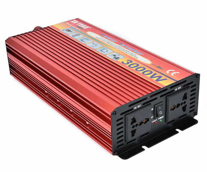 楽天市場 車載インバーター 定格3000w 瞬間最大6000w 12v 24v 50hz 60hz 擬似正弦波 車インバーター 電源 車用インバーター Dc12 Dc24 銘洋ショップ