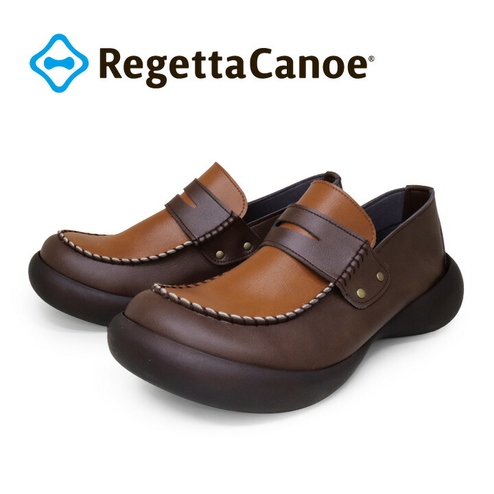 P10倍＆1000円オフクーポン散り散り中11日1時59分まで RegettaCanoe リゲッタカヌー CJFS-6821 活動の領域シューズ 心地よい コインローファー シューズ レディース 歩き分かりやすい 履き分かりやすい