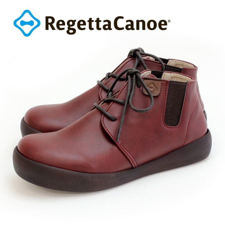 PT10倍キャンペーン開催！20日23時59分まで RegettaCanoe -リゲッタカヌー- CJNS-1301 ノンスリップ 防滑 シューズ サイドゴア レースアップタイプ 履きやすい 歩きやすい