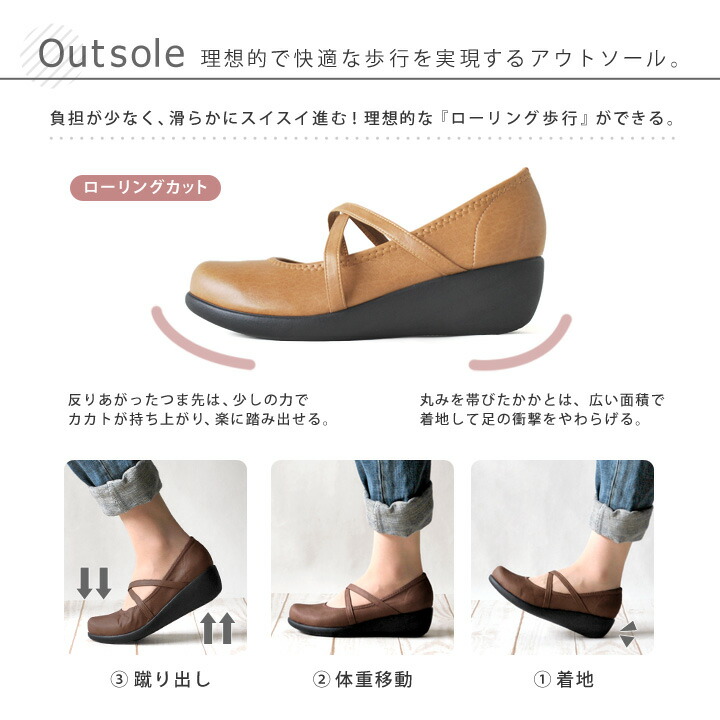 最大20%オフクーポン配布中9月25日0:00〜10月5日23:59まで リゲッタ パンプス 当店限定 AL-35 クロスベルトミドルウェッジパンプス入学式 卒業式 就活 履きやすい 歩きやすい 新生活 母の日 黒