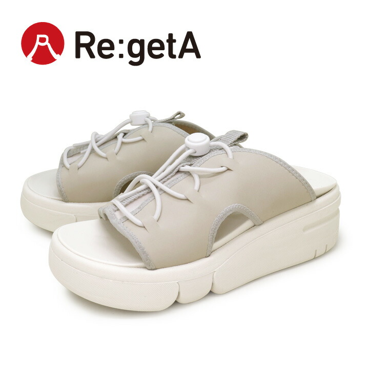 1,000円クーポン券別れ別れ中！11日1:59まで Re:getA -リゲッタ-RE-256 軽さ 厚底 運動競技サンダル レディース 履き分かりやすい 歩き分かりやすい EVA 天然ゴム紐