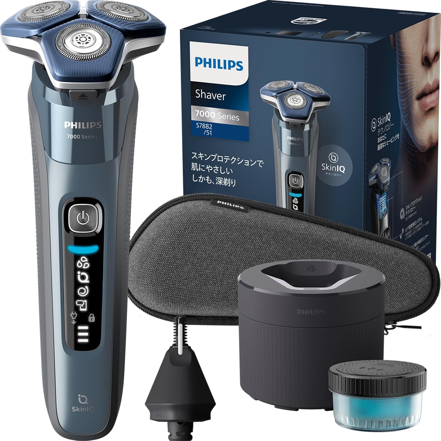 【箱無しで10%引き！！】Phillipsシェーバーセット S7882/51 Philips shaver 7000 Series ウェット＆ドライ電動シェーバー