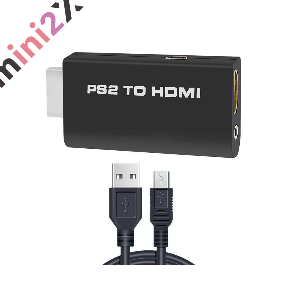 市場 PS2 コネクター コンパクト to 専用 HDMI CONNECTOR 接続 携帯 変換アダプター 便利 用 TO HDMI出力 プレステ2  接続コネクター