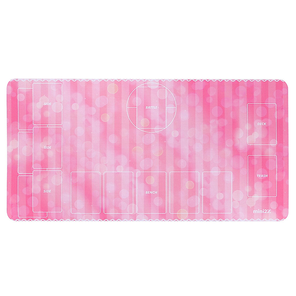 楽天市場 Tcg ポケモンカード ラバー プレイマット バトルフィールド ハーフ ピンク 30 60cm ケース付き カードゲーム カードサプライ ポケカ女子 可愛い ミニツーストア 楽天市場店
