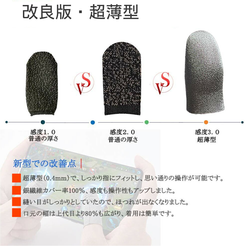 迅速な対応で商品をお届け致します 指サック カバー 高品質 プロ用 銀繊維100 Fps スマホ モバイル 荒野行動 Pubg パズドラ ポケモンgo ツムツム 音ゲー Mobile ゲーム 0 5mm超薄 超高感度 4個入り 手汗 対策 上級者 Android Iphone タブレット 対応 グレー E Sports E