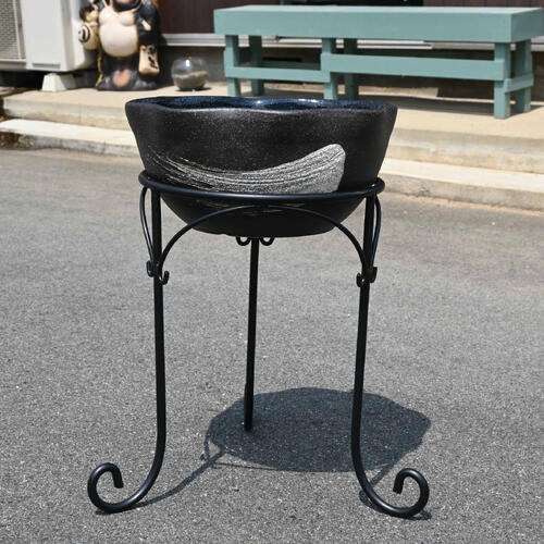 楽天市場】めだか鉢信楽焼き白砂水鉢メダカ鉢）信楽焼き 睡蓮鉢