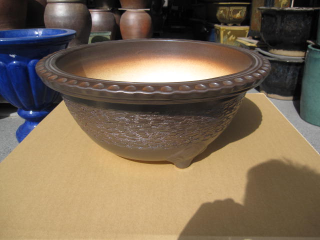 楽天市場】送料無料【信楽植木鉢】大型生子輪型信楽焼植木鉢20号