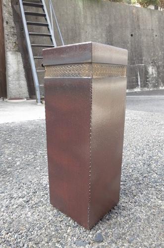 傘立て 金帯傘立て かさたて,傘たて, 信楽焼きの陶器一つの傘立て゛　玄関が　少し　おしゃれになります。 贈り物やプレゼントに　陶器の国産信楽の　傘たて