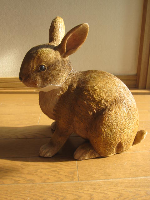 【楽天市場】うさぎの置物 ウサギ：園芸百貨店何でも揃うこぼんさい