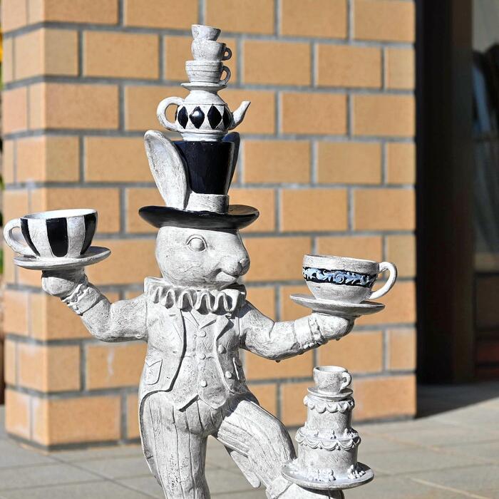 楽天市場】ガーデンファニチャー アリスラビット 3体セットラビット