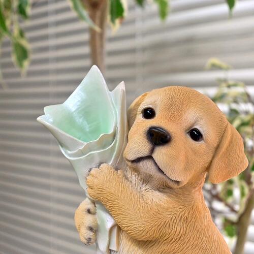 楽天市場】レトリーバーの姉弟 2つセット置物 かわいい置物 犬の置物