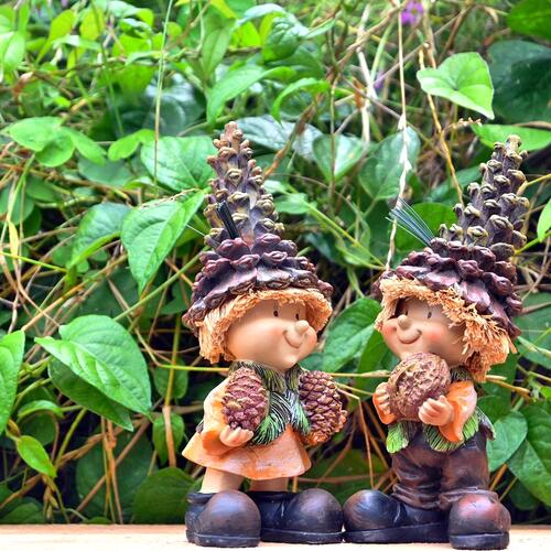 まつぼっくり様②専用商品 楽天市場】ちょこんとおすわり2 まつぼっくりの妖精置物 かわいい置物