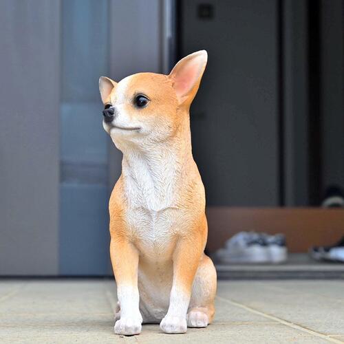 わんこ 楽天市場】犬の置物 チワワ ぶらさがりドッグ ライトブラウン