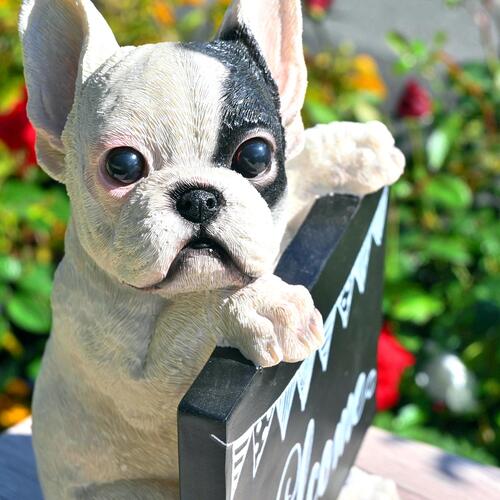 楽天市場】フレンチブルドッグ(ウェルカム)犬 welcomボード 置物