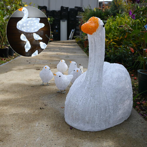 2023年NEW 白鳥と飛禽5羽の仕掛ける 鵠 物ごとりLED アクリルモチーフクリスマスオブジェ 部屋の入り口 飾りつけ光る 照度