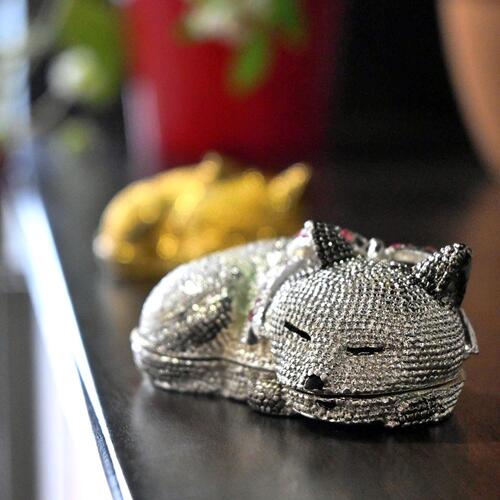 楽天市場】猫 ねこ ネコ ネコ好き 眠る猫 宝石箱 ジュエリーボックス