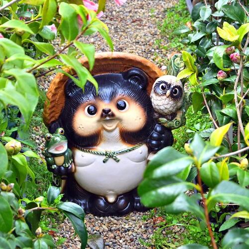 楽天市場】信楽焼 陶器 たぬき 徳利上げ狸 古信楽風 (笑) 6号 笑福