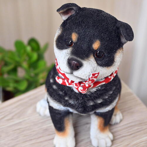 楽天市場】お願いワンちゃん 2匹セットシュナウザー パグ 犬の置物