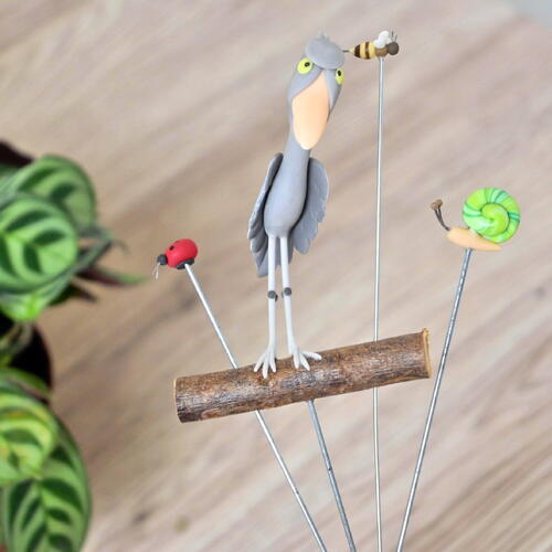 楽天市場】ミニガーデンピック 3セット 青い鳥 小鳥たち 赤いキノコ