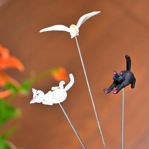 楽天市場】ミニガーデンピック 2セット フラミンゴ 天使 ラブ ベビー