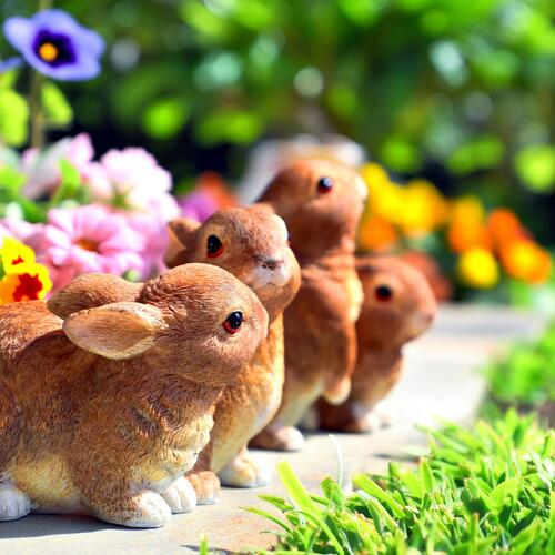 楽天市場】B品 みにうさ 4つセットミニ うさぎの置物 置物 可愛い