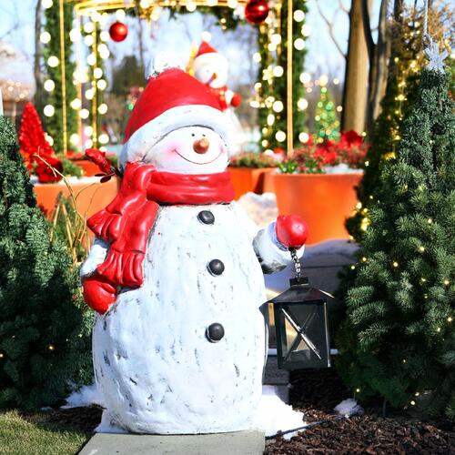 楽天市場】雪だるま スノーマン 置物12月 ガーデン小さい置物可愛い