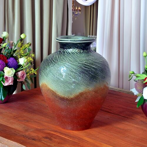 壺　大型 楽天市場】中国壷 大 大きい壺 シック 傘立て 飾り インテリア 壺