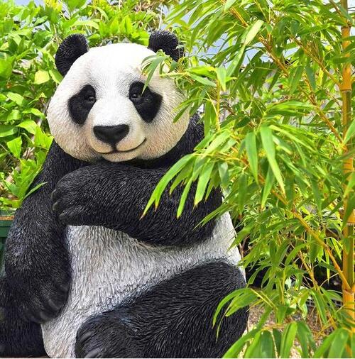 楽天市場】【新製品】【送料無料】可愛いパンダの置物 : 小さな石屋さん