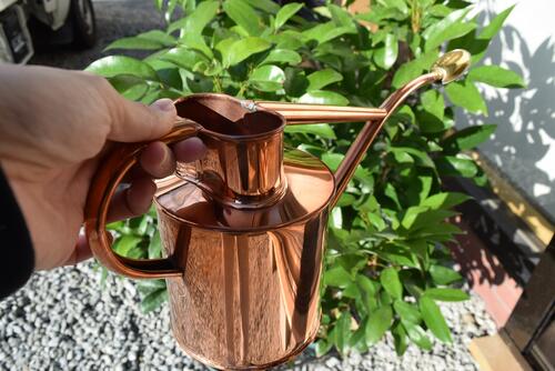 楽天市場】高級銅製水差し水差し ジョウロ 銅製 おしゃれ かわいい玄関