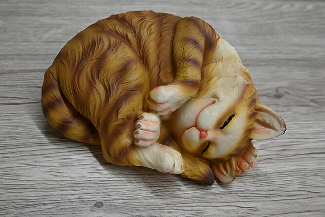 Web限定 どこでもお昼寝にゃんこ猫置物可愛い愛らしい Www Saintmarkschool Org