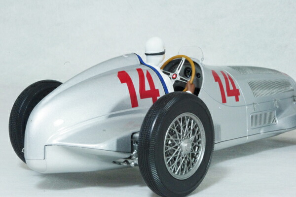 ミニチャンプス1/18スケールメルセデスベンツW1251937年ドイツボングランプリ#14