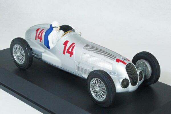ミニチャンプス1/18スケールメルセデスベンツW1251937年ドイツボングランプリ#14