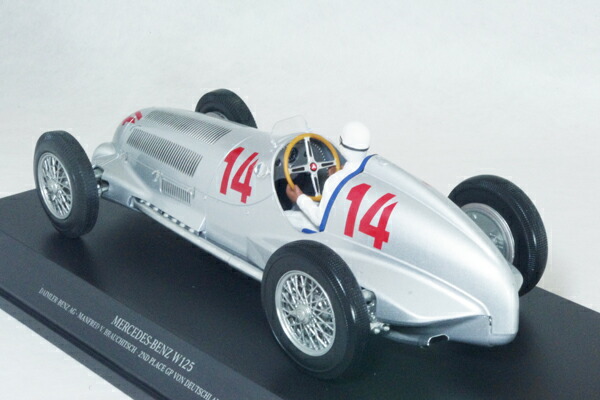 ミニチャンプス1/18スケールメルセデスベンツW1251937年ドイツボングランプリ#14