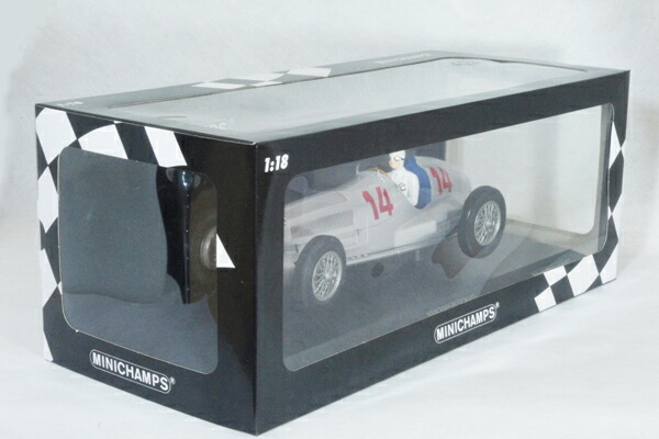 ミニチャンプス1/18スケールメルセデスベンツW1251937年ドイツボングランプリ#14