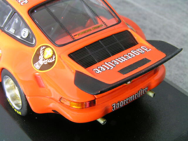 ミニチャンプス1/43ポルシェ911(930)カレラRSR/ニュルブルックリンクGTレースイエガーマイスター#4