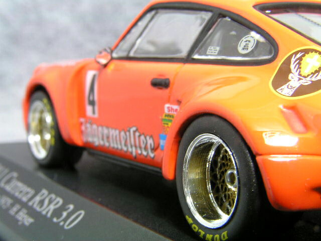 ミニチャンプス1/43ポルシェ911(930)カレラRSR/ニュルブルックリンクGTレースイエガーマイスター#4
