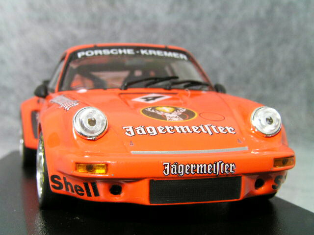 ミニチャンプス1/43ポルシェ911(930)カレラRSR/ニュルブルックリンクGTレースイエガーマイスター#4