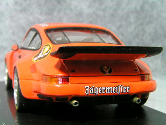 ミニチャンプス1/43ポルシェ911(930)カレラRSR/ニュルブルックリンクGTレースイエガーマイスター#4