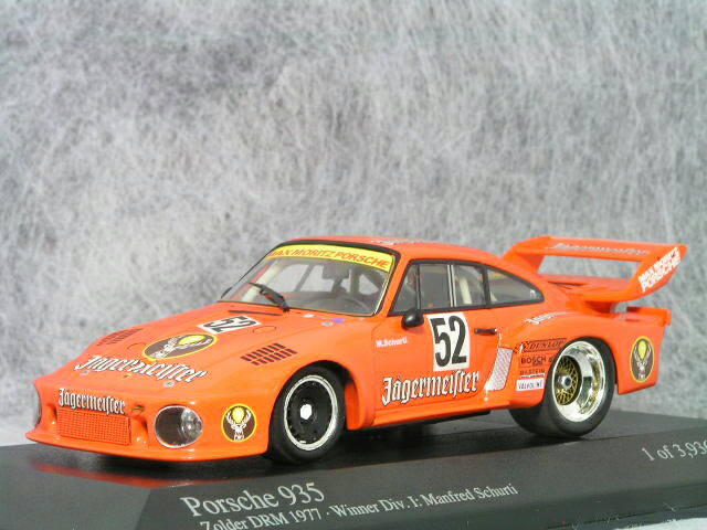 ミニチャンプス1/43ポルシェ935イエガーマイスター1977年ゾルダーDRM優勝車