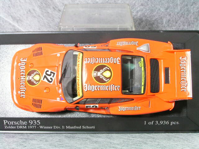 ミニチャンプス1/43ポルシェ935イエガーマイスター1977年ゾルダーDRM優勝車