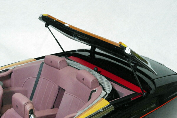 Kyosho1/12ビックスケールロールスロイスファントムドロップヘッドクーペシリーズ2/ダイヤモンドブラック(ボンネットシルバー)、インテリアボルドー